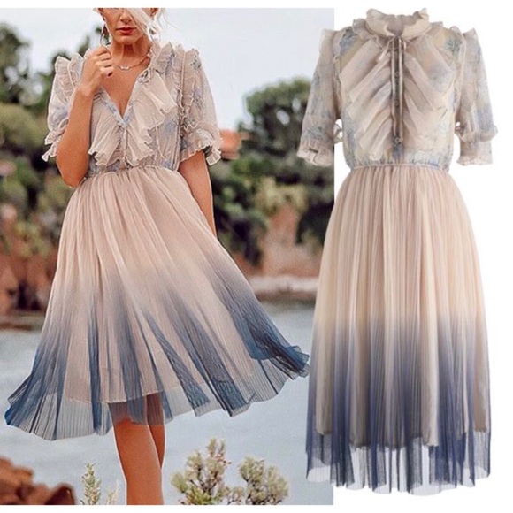 chicwish gradient dress